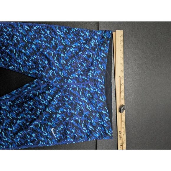 Nike Dri Fit Printed Training Cropped Leggings Blue Women’s Size - Picture 8 of 12